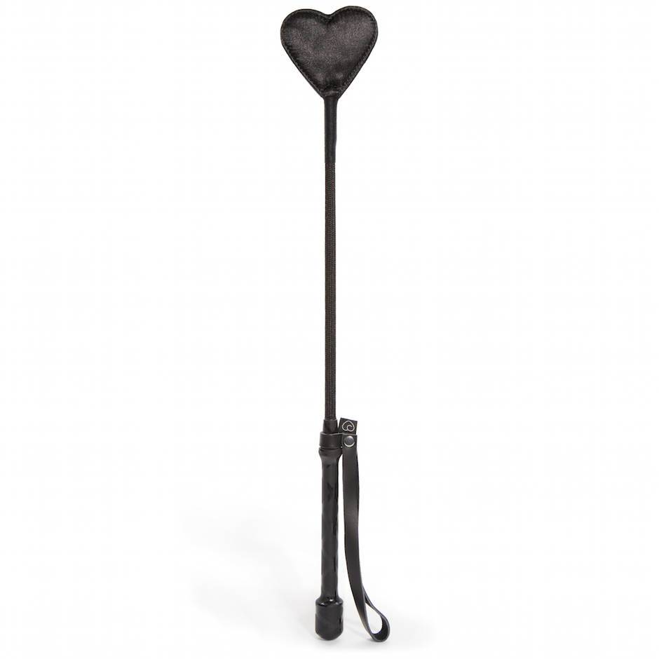 Lovehoney Black Heart Riding Crop