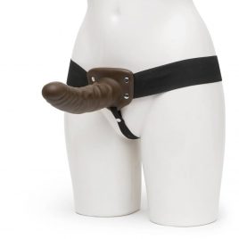 Fetish Fantasy Unisex Hollow Strap-On Dildo and Harness 8 Inch