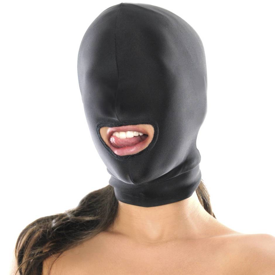 Fetish Fantasy Spandex Open Mouth Bondage Hood