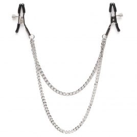 Nipple Play Adjustable Nipple Clamps with Double Chain