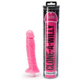 Clone-A-Willy Glow In The Dark Vibrator Moulding Kit Pink