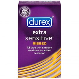 Durex Extra Sensitive Ribbed Condoms (12 Count)