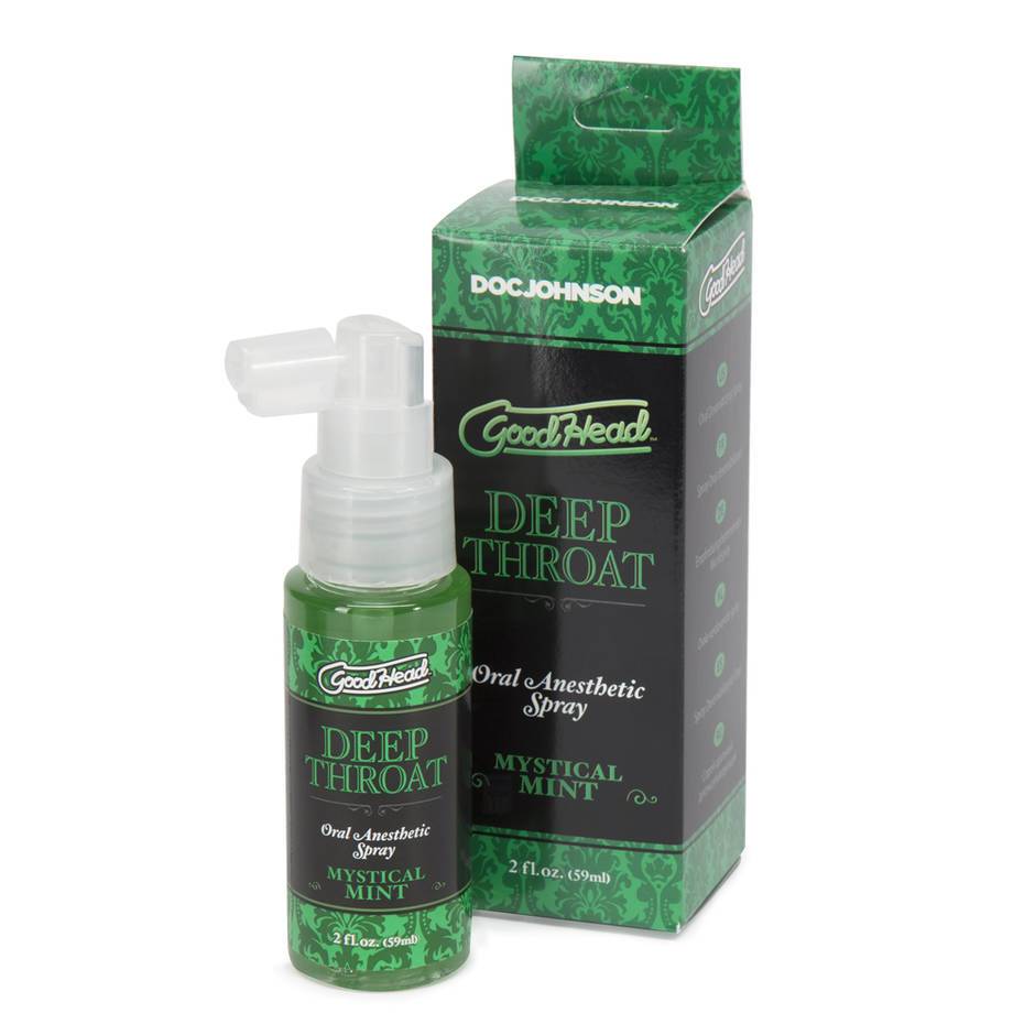 Doc Johnson Good Head Deep Throat Mint Oral Anesthetic Spray 2 fl oz