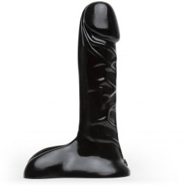 Doc Johnson Black Ballsy Girthy Super Cock 9 Inch