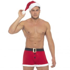 Men’s Santa Trunks and Hat Set