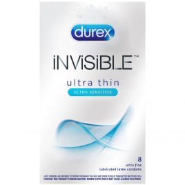 Durex Invisible Extra Thin Condoms (8 Count)