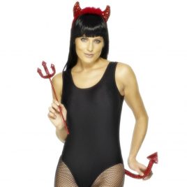 Fever Red Sequin Devil Accessories Set