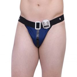 Escante Blue Sexy Cop Men’s Thong