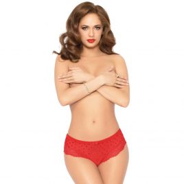 Seven ’til Midnight Red Heart Mesh Strappy Back Shorts