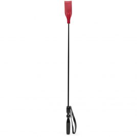 Bondage Boutique Red Leather Slim Riding Crop Whip