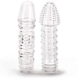 Lovehoney Twin Teasers Textured Penis Sleeves (2 Pack)