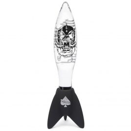 Motörhead Bomber Clear and Black Rock Hard Glass Dildo