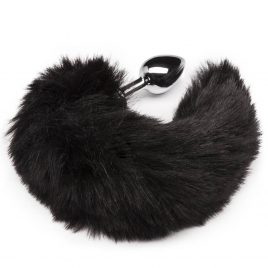 DOMINIX Deluxe Stainless Steel Medium Faux Fur Animal Tail Butt Plug