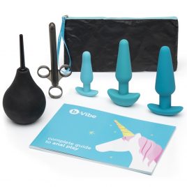 b-Vibe Rechargeable Anal Training and Education Butt Plug Set (5 Piece)