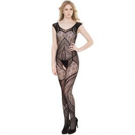 Coquette Black Crotchless Sleeveless Bodystocking