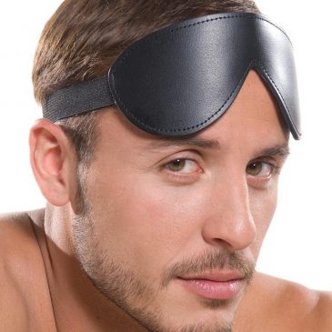 KinkLab Bondage Basics Padded Leather Blindfold