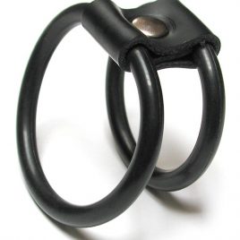 KinkLab Double O Cock Ring, Rubber
