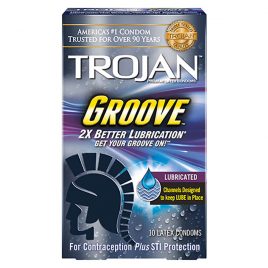 Trojan Groove Lubricated Condoms - 100-Pack