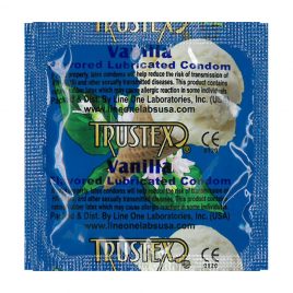 Trustex Vanilla Flavored Lubricated Condoms - 100-Pack