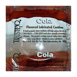 Trustex Cola Flavor Lubricated Condoms - 100-Pack