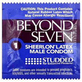 Okamoto Beyond Seven Studded Condoms - 100-Pack
