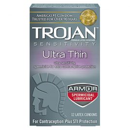 Trojan Ultra Thin Spermicidal Lubricated Condoms - 36-Pack