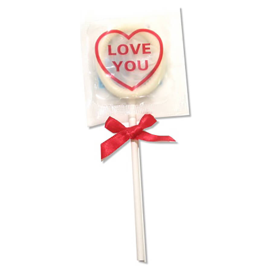 Global Protection Love You Condom Pops - 6-Pack