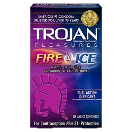 Trojan Fire and Ice Lubricated Condoms - 100-Pack