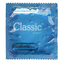 Caution Wear Classic Plain Lubricated Condoms - 36-Pack