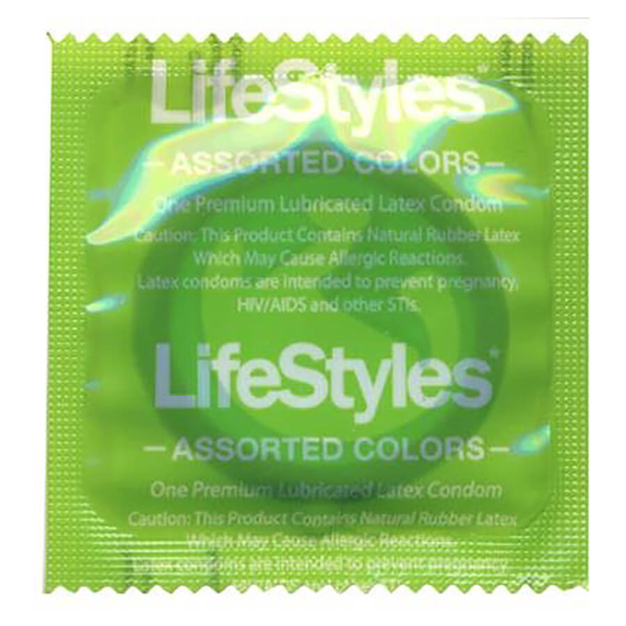 Lifestyles Assorted Colors Condoms - 100-pack