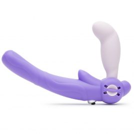 Lovehoney Double Delight Adjustable Vibrating Strapless Strap-On Dildo