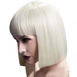 Fever Blonde Blunt Cut Bob Wig with Fringe