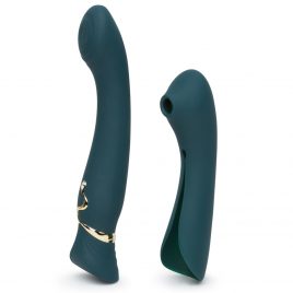 Zalo Queen App Controlled Warming G-Spot Vibrator with Suction Sleeve