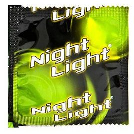 Night Light Glow in the Dark Condoms - 3-pack