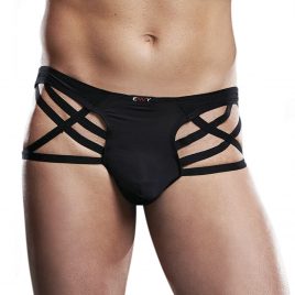 Envy Black Strappy Men’s Thong