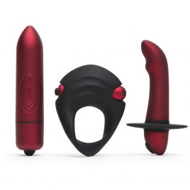 Rocks Off Red Temptations Couple’s Sex Toy Kit (4 Piece)