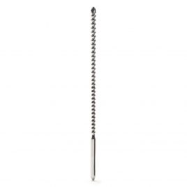 Sextreme 8mm Double Ended Stainless Steel Ribbed Urethral Dilator