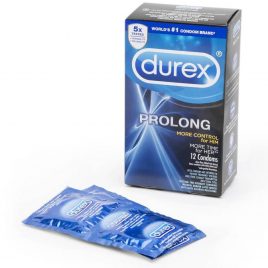 Durex Prolong Delay Textured Condoms (12 Count)