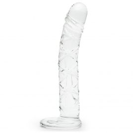 Lovehoney Slimline Realistic Textured Sensual Glass Dildo 6.5 Inch