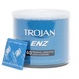 Trojan ENZ Premium Lubricated Condoms (40 Count)