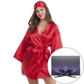 Lovehoney Red Satin Robe Gift Set