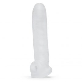 Perfect Fit Fat Boy Micro Ribbed 7.5 Inch Penis Sleeve with Ball Loop