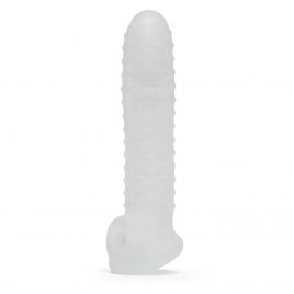 Perfect Fit Fat Boy Checker Textured 7.5 Inch Penis Sleeve with Ball Loop