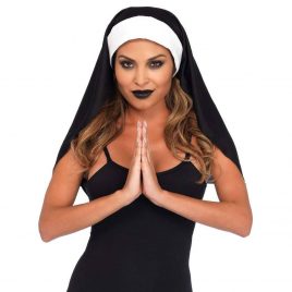 Leg Avenue Black Nun Headdress