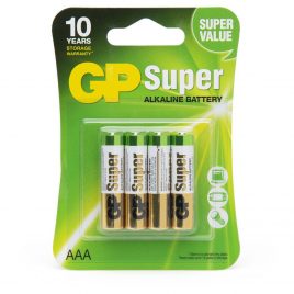 GP AAA Batteries (4 Count)
