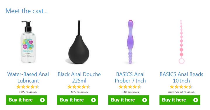Useful accessories and lubricants for pleasurable anal sex