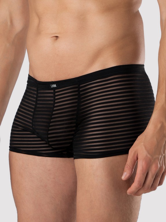 LHM Stripe Mesh Boxer Shorts Black