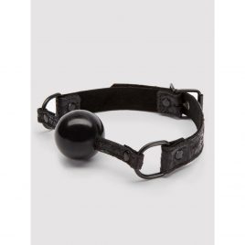 Bondage Boutique Black Rose Silicone Ball Gag