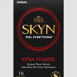 LifeStyles SKYN Extra Studded Non Latex Condoms (10 Count)