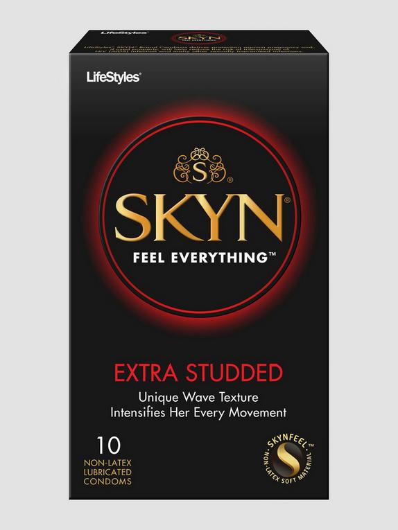 LifeStyles SKYN Extra Studded Non Latex Condoms (10 Count)